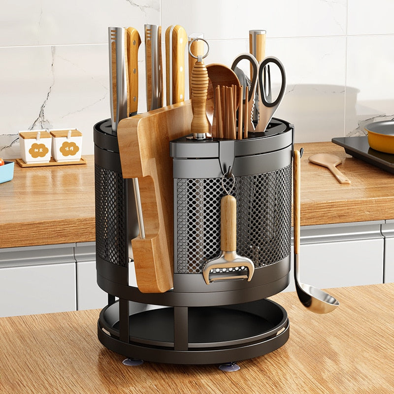 360�� Rotating Kitchen Organizer Shelf Box