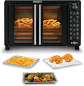 Gourmia French Door Air Fryer 25 Qt Large Capacity Convection Oven, Fryforce 360°