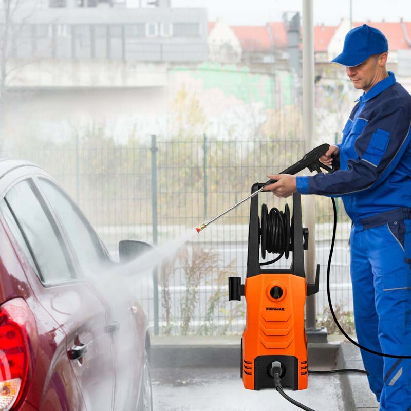 3500PSI Electric Pressure Washer 1800W 2.6 GPM Portable Electric Power Washer with 4 Nozzles
