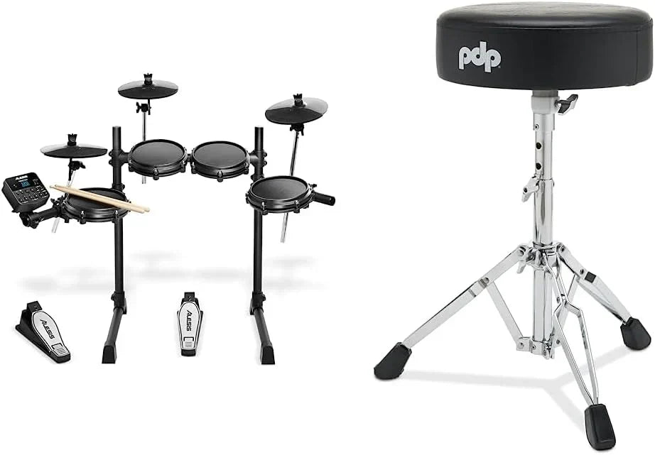 Alesis Turbo Mesh Kit - Electric Drum Set with Over 100 Sounds Mesh Drum Pad