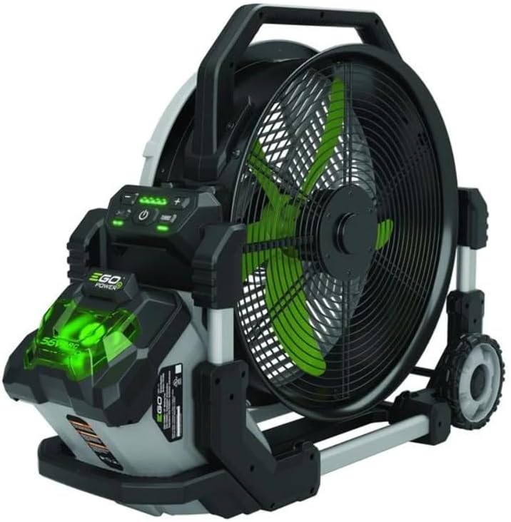 POWER+ Portable Misting Fan - 18" Outdoor Electric, 5 Speeds
