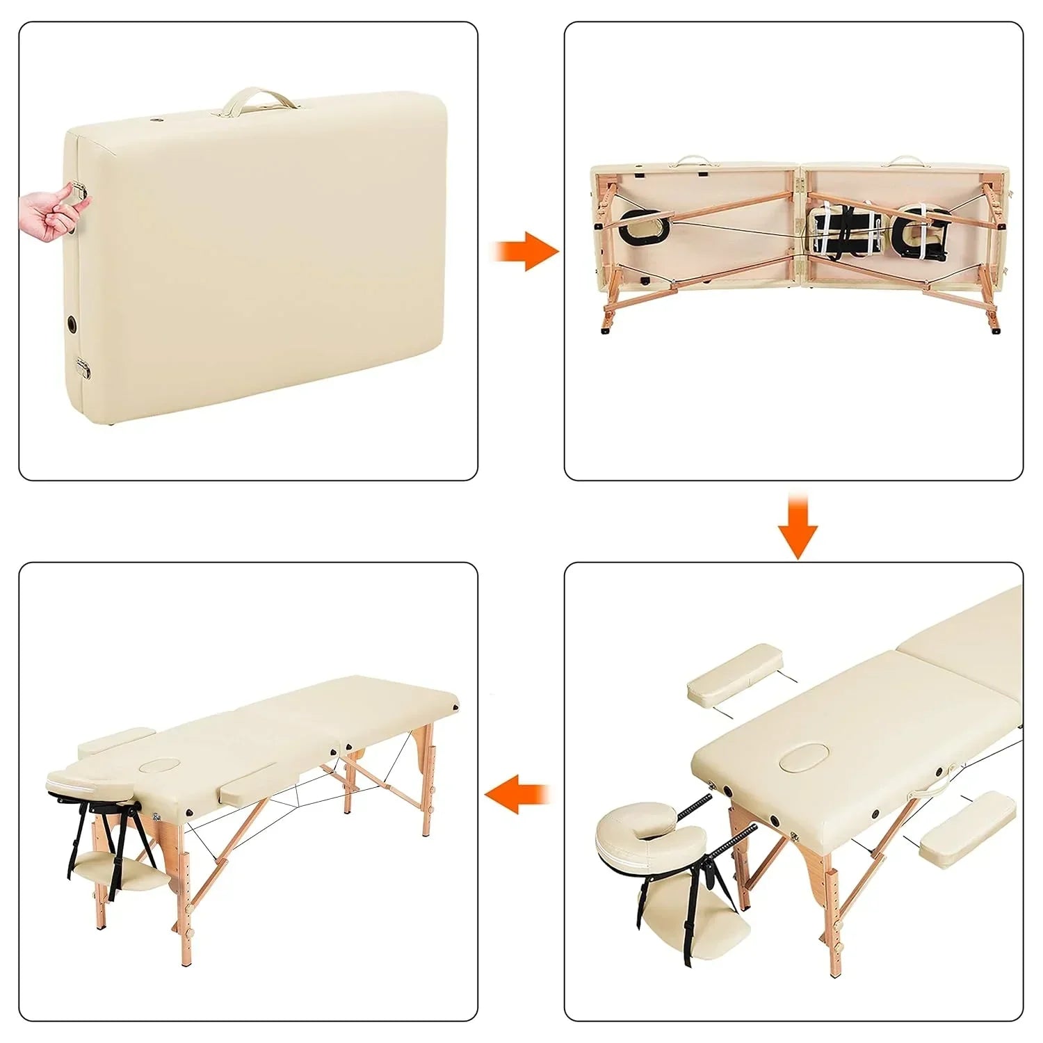 Yaheetech Massage Table Portable Lash Beds Spa Bed Massage Couch Foldable Spa Tables