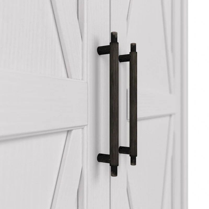 Key West Tall Storage Cabinet with Doors and Shelves by Bush Furniture