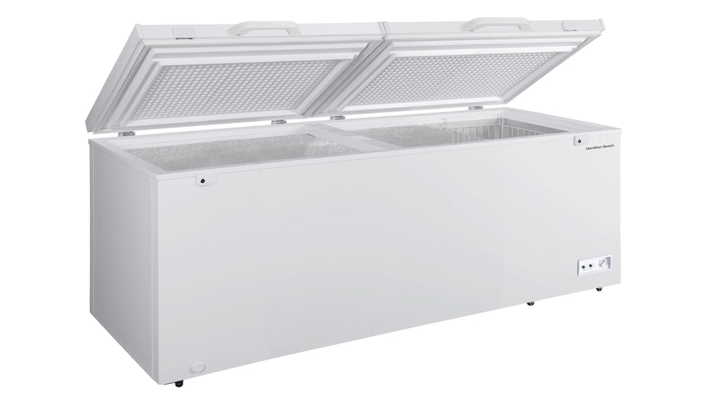 2025 Hamilton Beach 21 Cu. ft. Chest Freezer, Double Doors, HZ9212, White