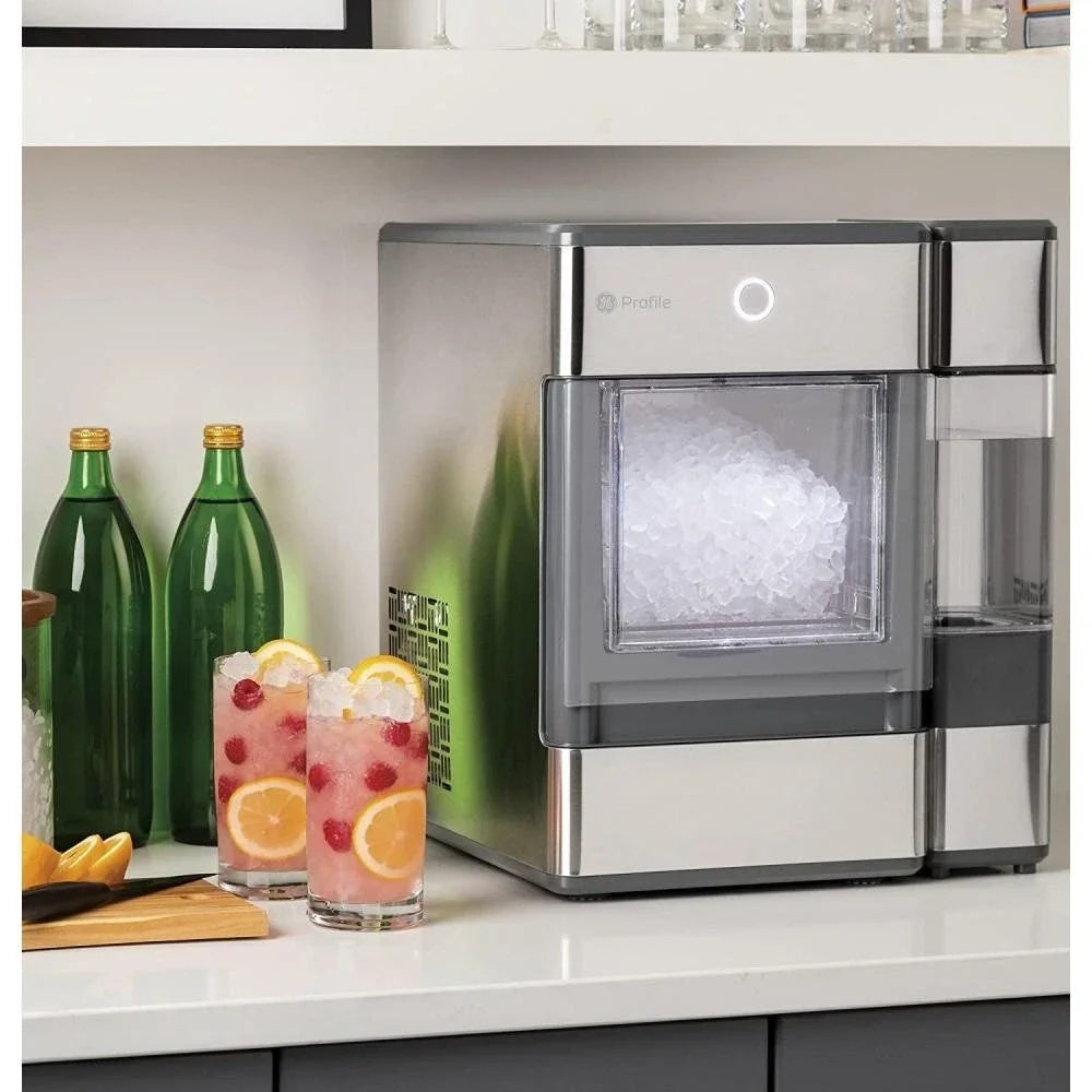 2025 2025 Profile OPAL01GEPKT Opal | Countertop Nugget Ice Maker, Stainless Steel Wrap with Gray Accents & LED Lighting