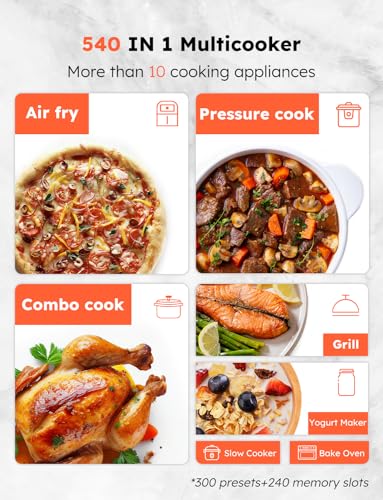 Nuwave Duet Air Fryer and Electric Pressure Cooker Combo with 2 Switchable Lids, 300 FoolProof One Touch Presets, Crisp&amp;Tender Tech, 6QT Heavy duty Stainless Steel Pot, 15  Safety Features : Home &amp; Kitchen