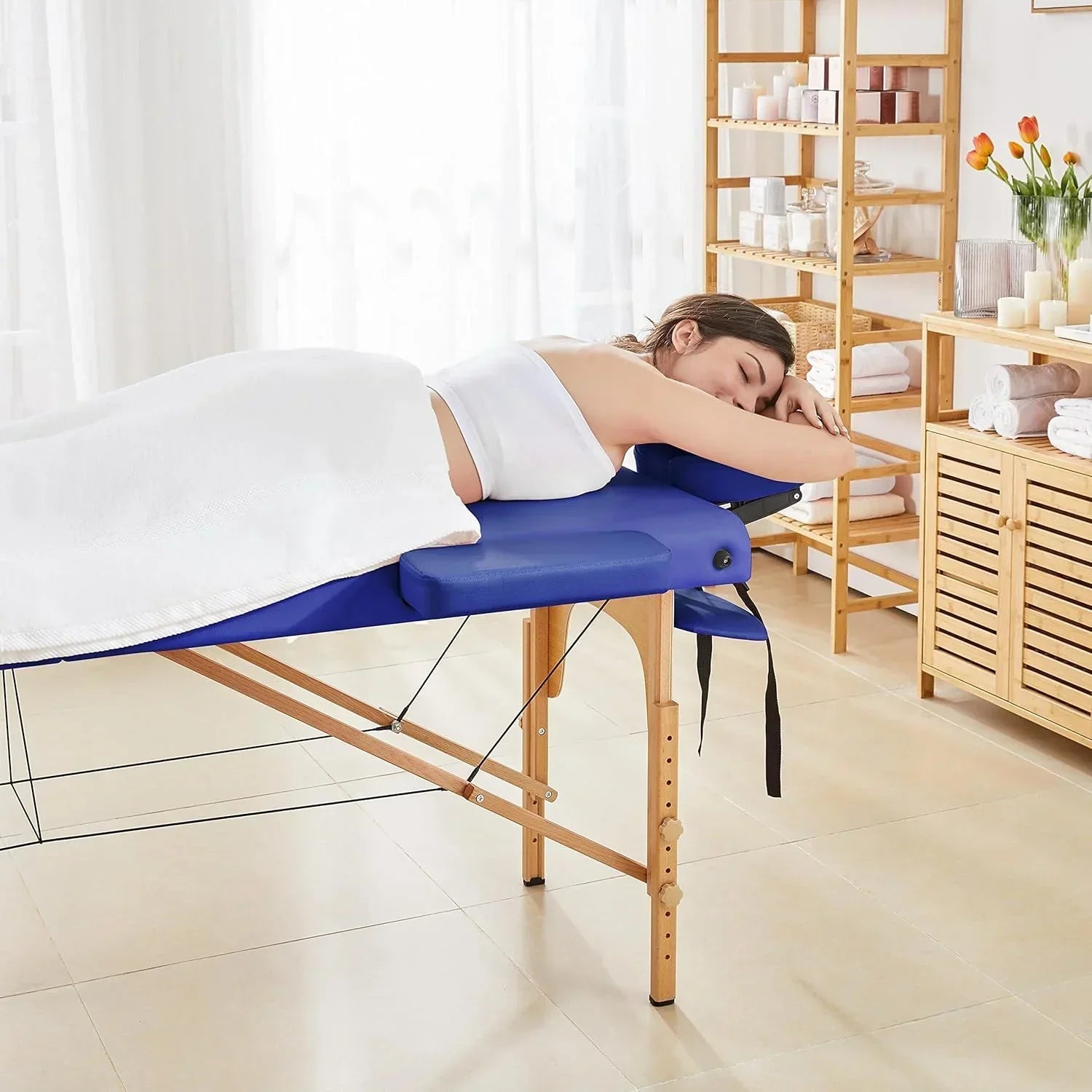 Yaheetech Massage Table Portable Lash Beds Spa Bed Massage Couch Foldable Spa Tables
