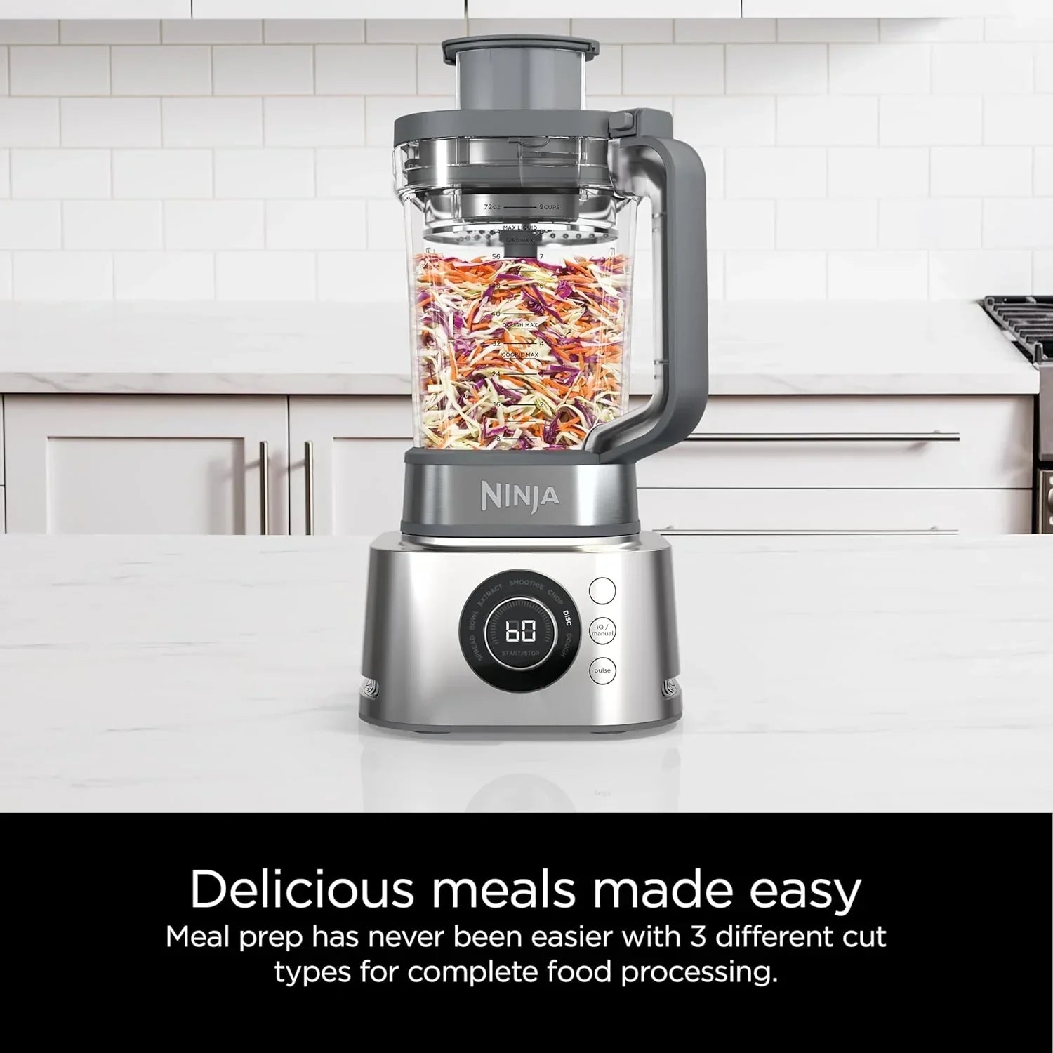 Ninja Mixer and Food Processor Combination Bowl 6 Features 72 Ounce Pitcher