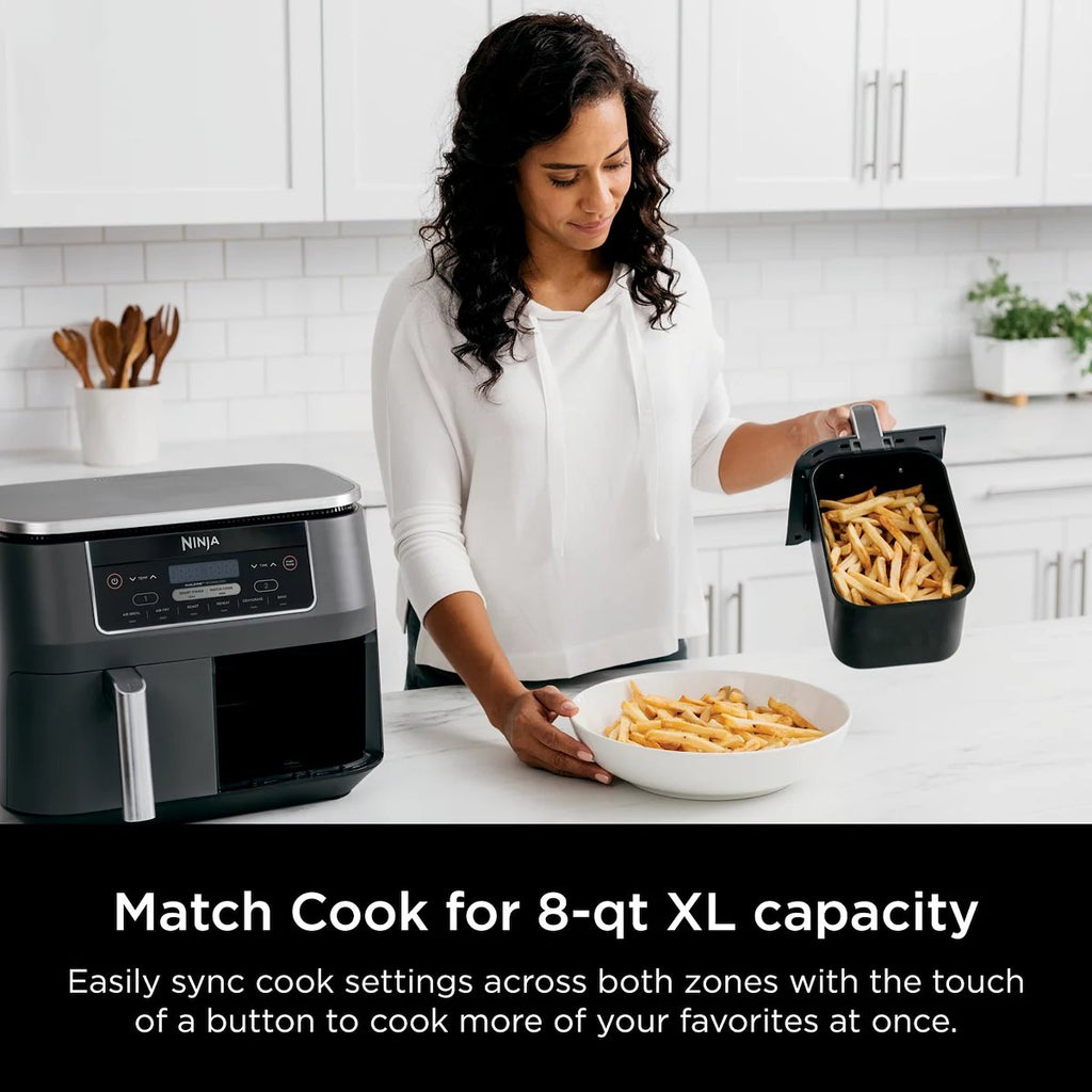 2025 Ninja Foodi 8 qt. Original Dualzone, 2-Basket Air Fryer with 6 Functions