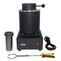2025 2KG Gold Melting Furnace,1400W 2000F Digital Electric Melting Furnace with Graphite Crucible for Melt Scrap, Silver, Gold, Copper, Aluminum 110V Refining Casting