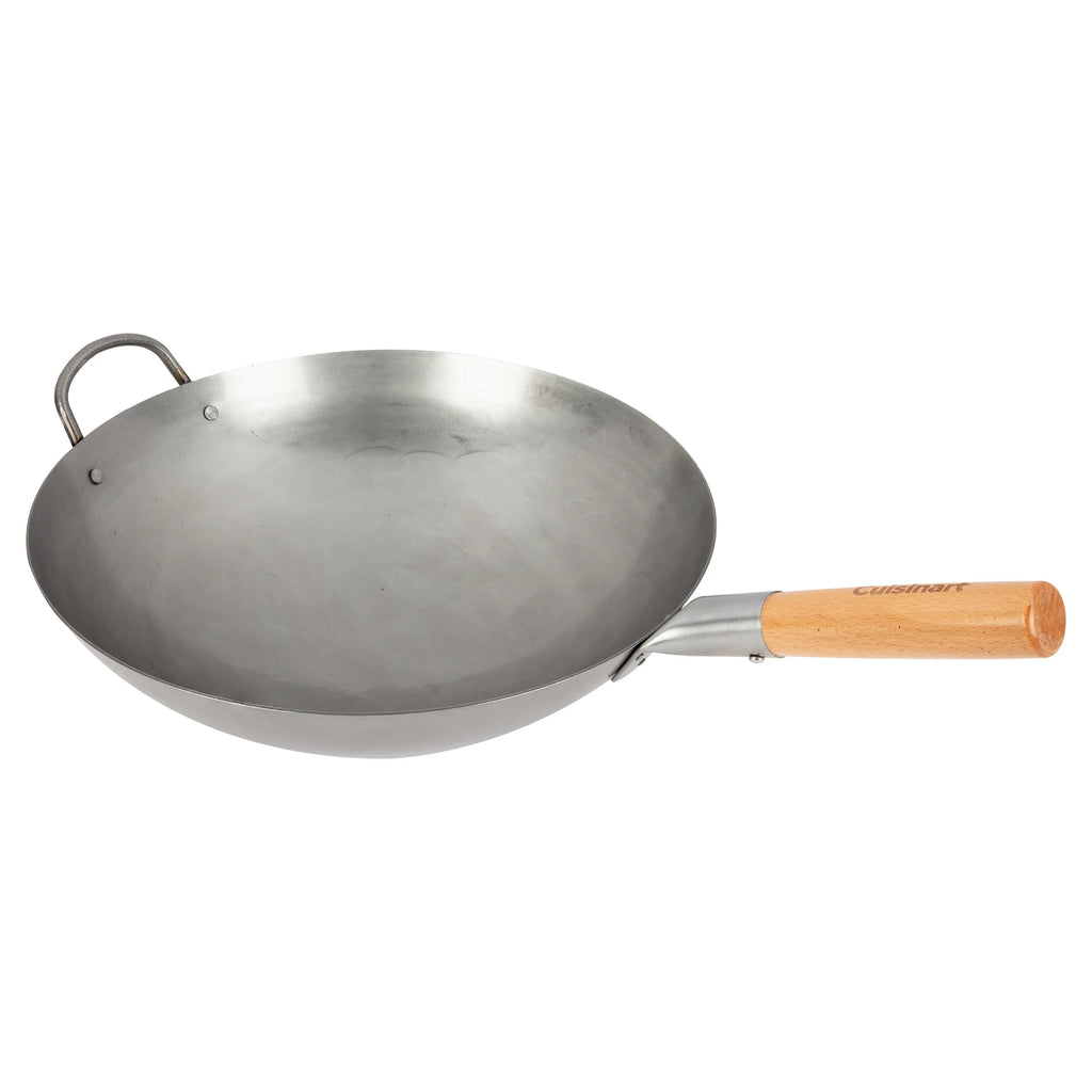 Cuisinart – Outdoor Wok Station, 50,000 BTU Propane Outdoor Wok Burner w Prep Table, 14′′ Carbon Steel Wok for Stir Fry, Searing, BBQ – Black