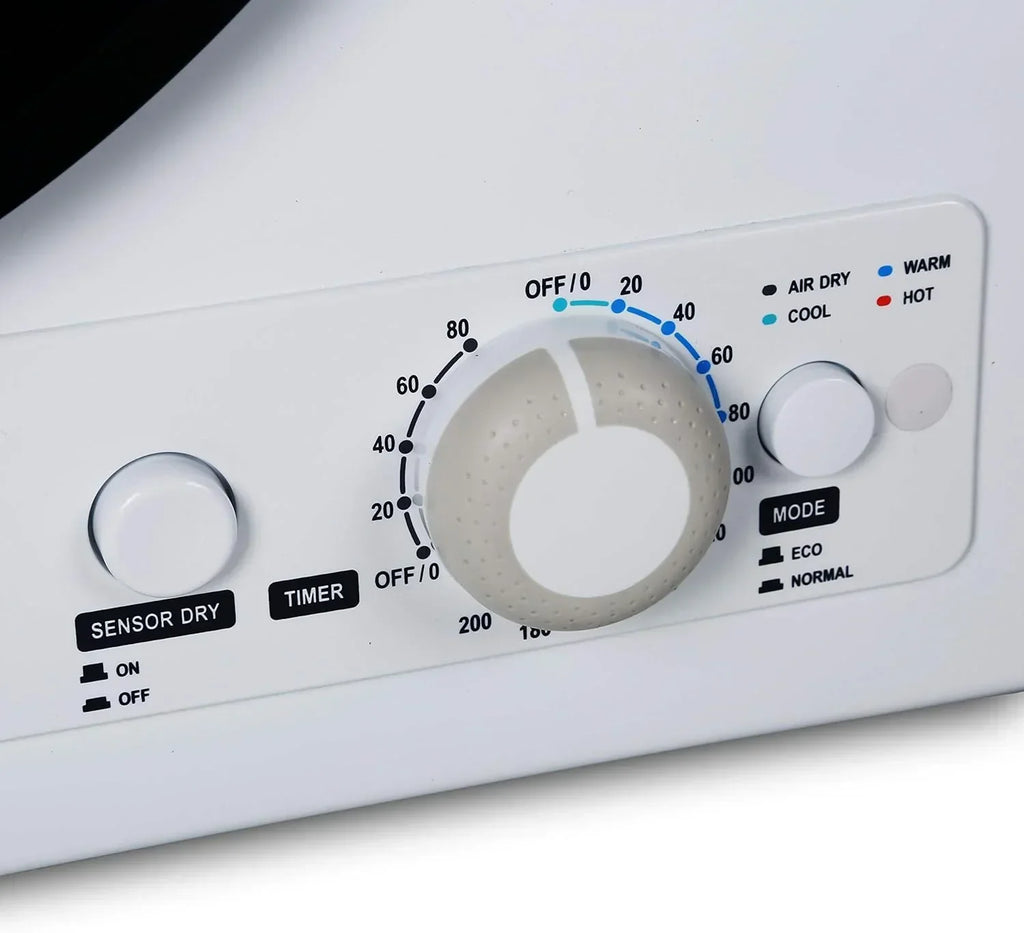 Compact Clothes Dryer 1.5 Cu. Ft. 850W Electric Dryer 120V Vented Dryer Stainless Steel Drum