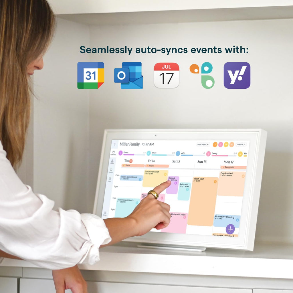 15-Inch Digital Wall Planner & Chore Chart 2025