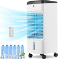 Uthfy Portable Air Conditioners, 3 IN 1 Evaporative Air Cooler with Detachable Water Tank, 6 Ice Packs, 12H Timer, 120掳 Oscillation, Remote, 3 Speeds, 4 Modes, Swamp Cooler for Bedroom, Office