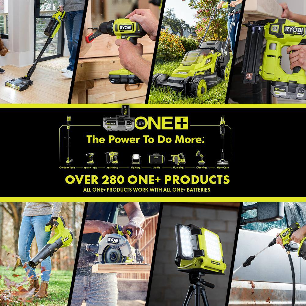 2025 RYOBI ONE+ 18V Cordless 10-Tool Combo Kit with 3 Batteries and Charger PCK750KN