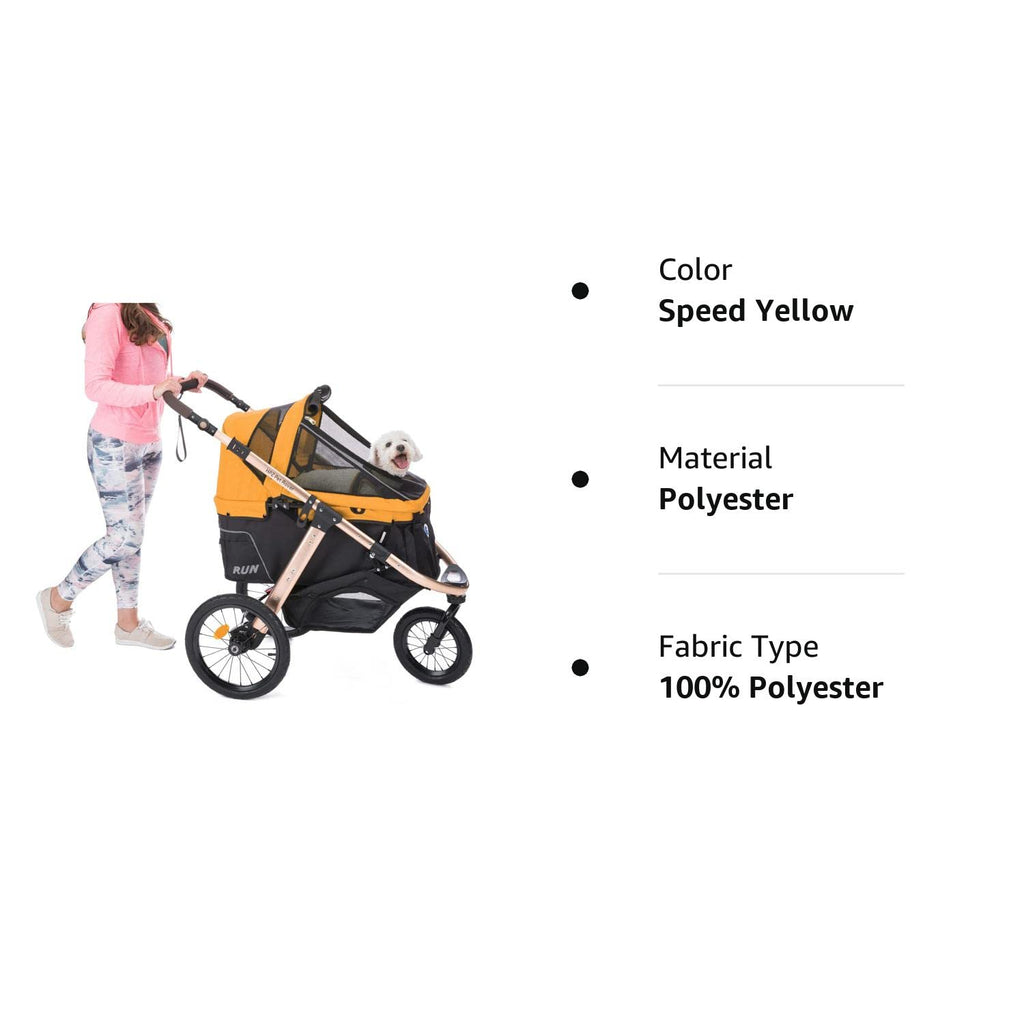 Jogging Sports Stroller with Comfort Rubber Wheels/Zipper-Less Entry/1-Hand Quick Fold/Aluminum Frame for Small/Medium Dogs Cats and Pets (Green Camo)