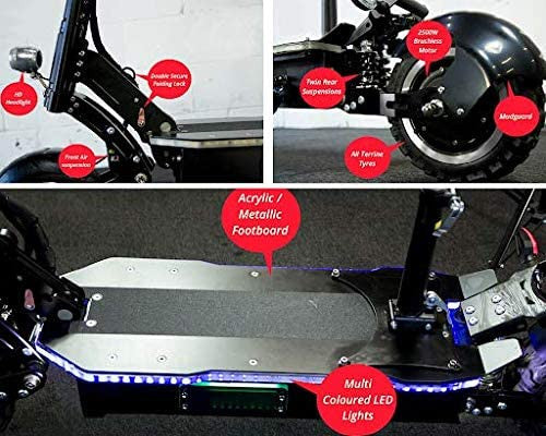 2025 MAXX 60MPH Ultra High Speed Electric Scooter for Adults Foldable, 5000W Power Dual Motor| 60V /38.5Ah Battery | 83 Miles Range | Grade 30掳