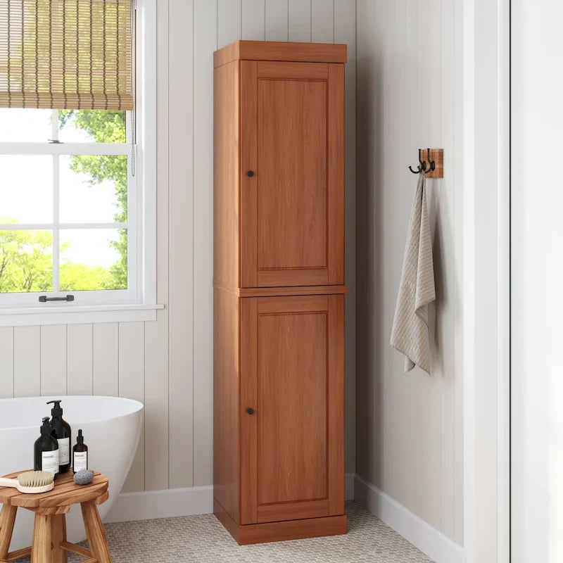100% Solid Wood 16.5 Bathroom Cabinet with Optional Doors by Palace Imports