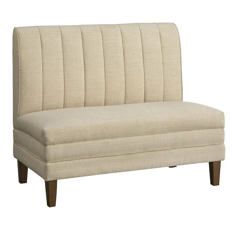 Lifestorey Kerrington 3-Piece Channel Back Upholstered Banquette Set