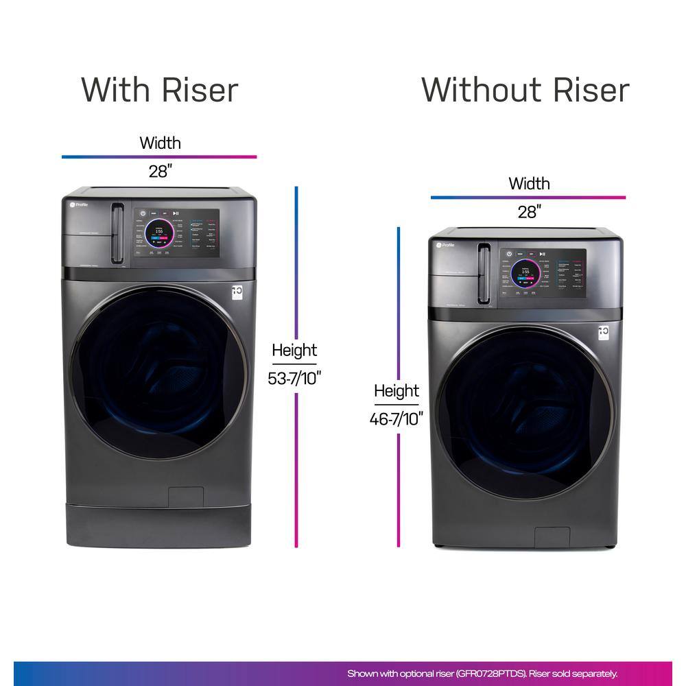 2025 Profile 4.8 cu. ft. UltraFast Combo Washer Dryer with Ventless Heat Pump Technology in Carbon Graphite