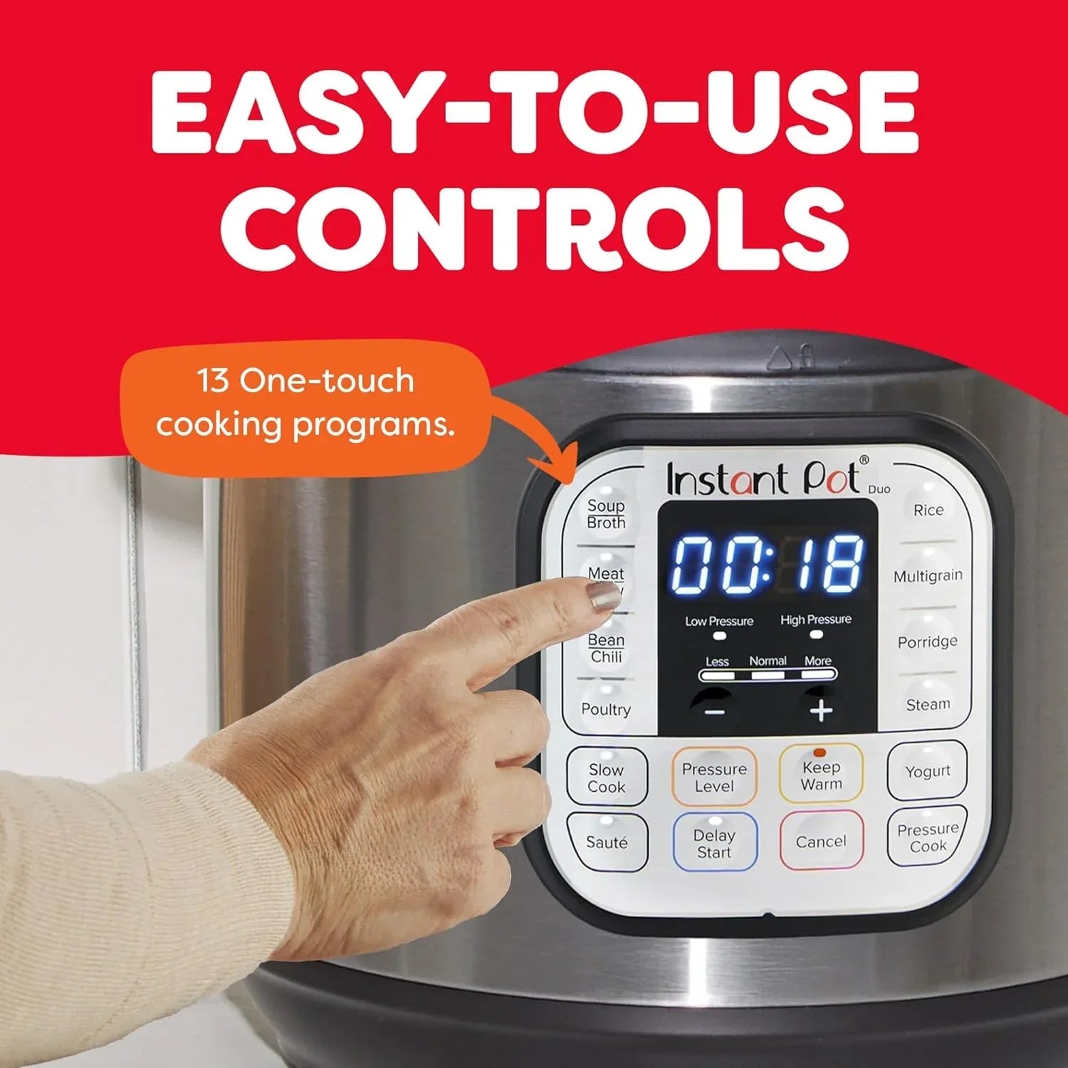 Instant Pot Duo 7 in 1 Electric Pressure Cooker Slow Cooker Rice Cooker Steamer Saut茅 Pan