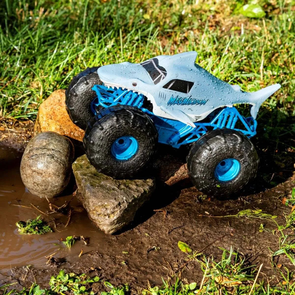 Monster Jam Official Megalodon Storm All-Terrain Remote Control Monster Truck