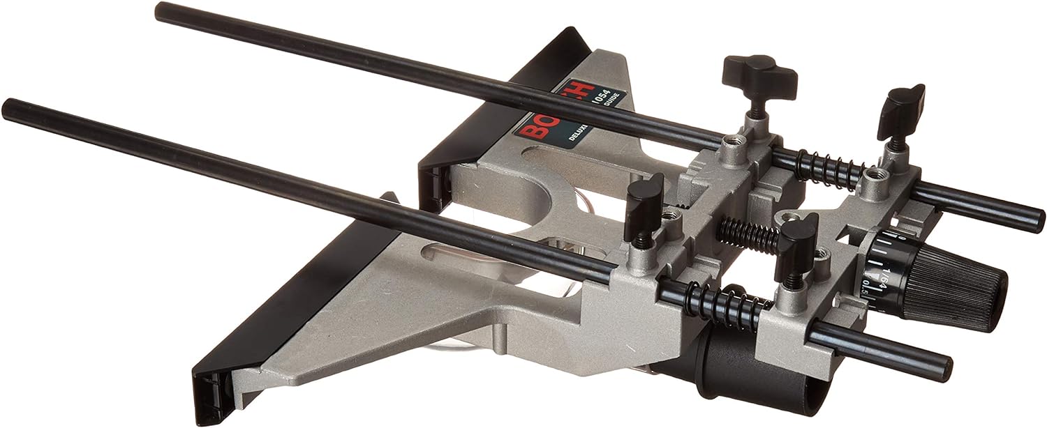 BOSCH 1617EVSPK Wood 12 Amp Router Tool Combo Kit – 2.25 Horsepower Plunge Router & Fixed Base with a Variable Speed