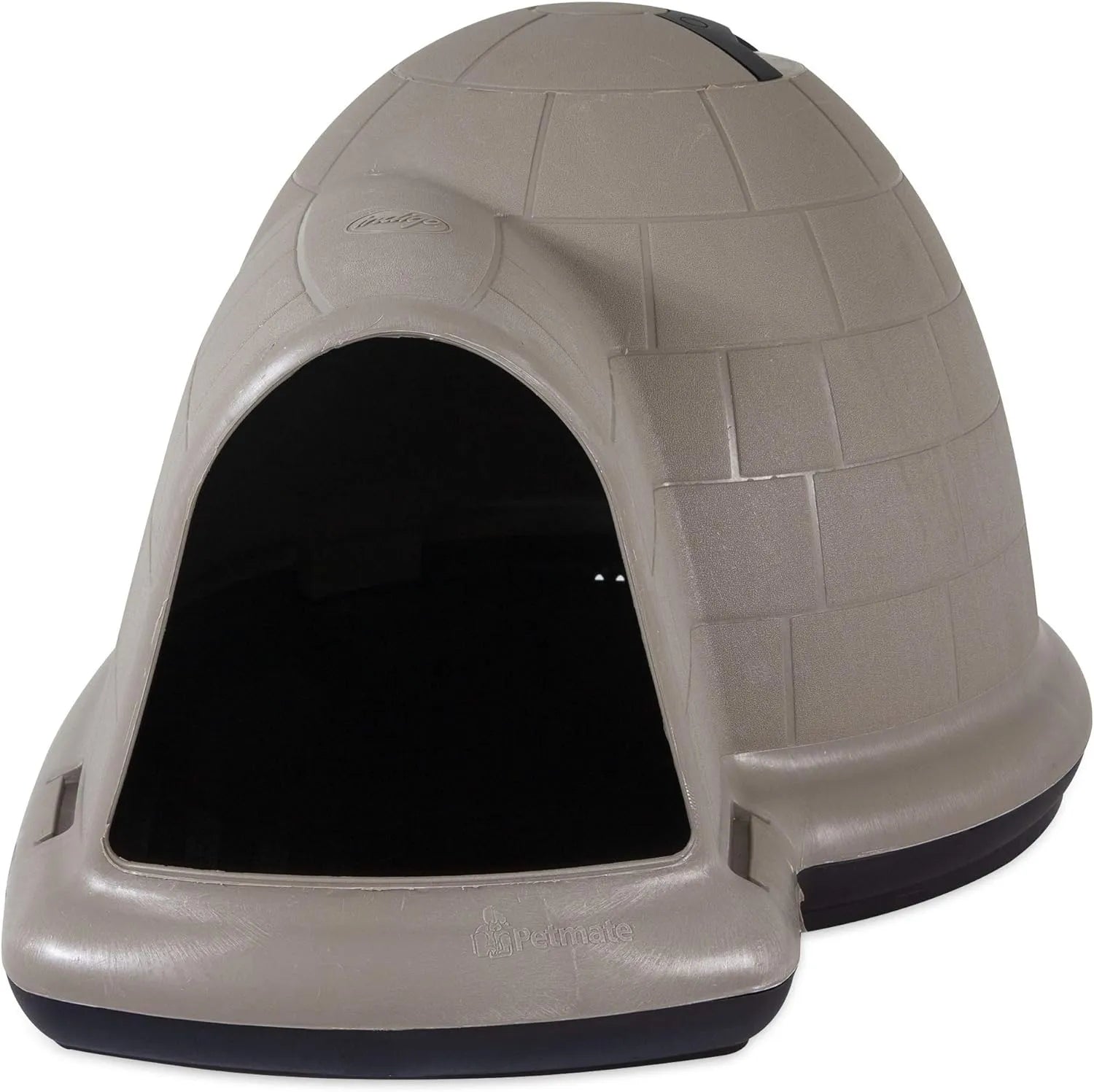 Petmate Indigo Dog House (Igloo Dog House, Made in USA with 90% Recycled Materials, All Weather Protection Pet Shelter) for XL Dogs  90 to 125 pounds, Made in USA