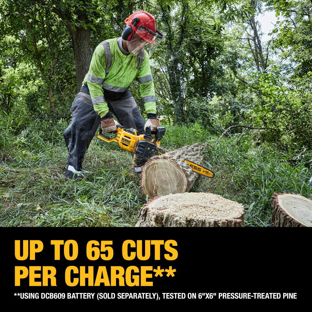 60V MAX Chainsaw 18&prime;&prime; Brushless Cordless Kit DCCS672X1 from