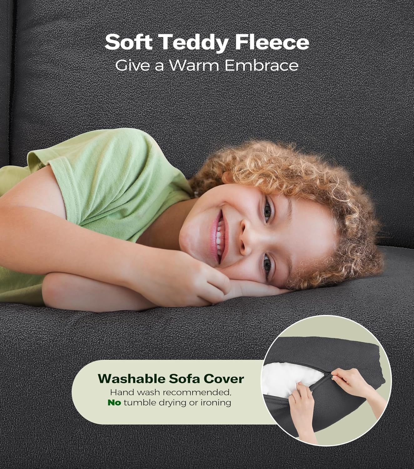 Loveseat Sofa 51" Love Seat Comfy Corduroy Small Loveseat Small Spaces Tool-Free Setup Couch
