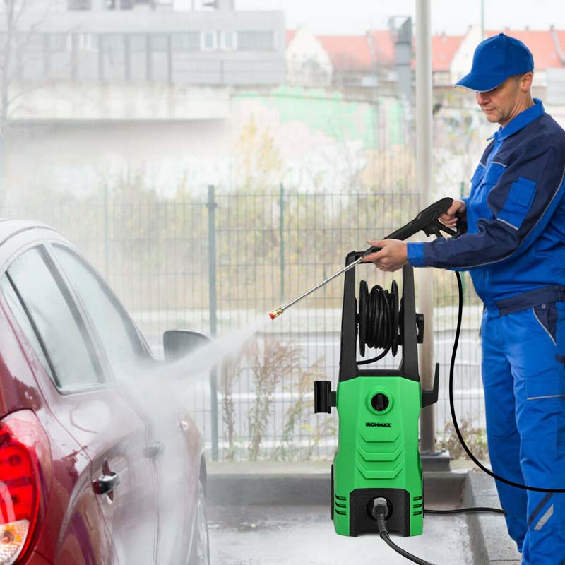 3500PSI Electric Pressure Washer 1800W 2.6 GPM Portable Electric Power Washer with 4 Nozzles
