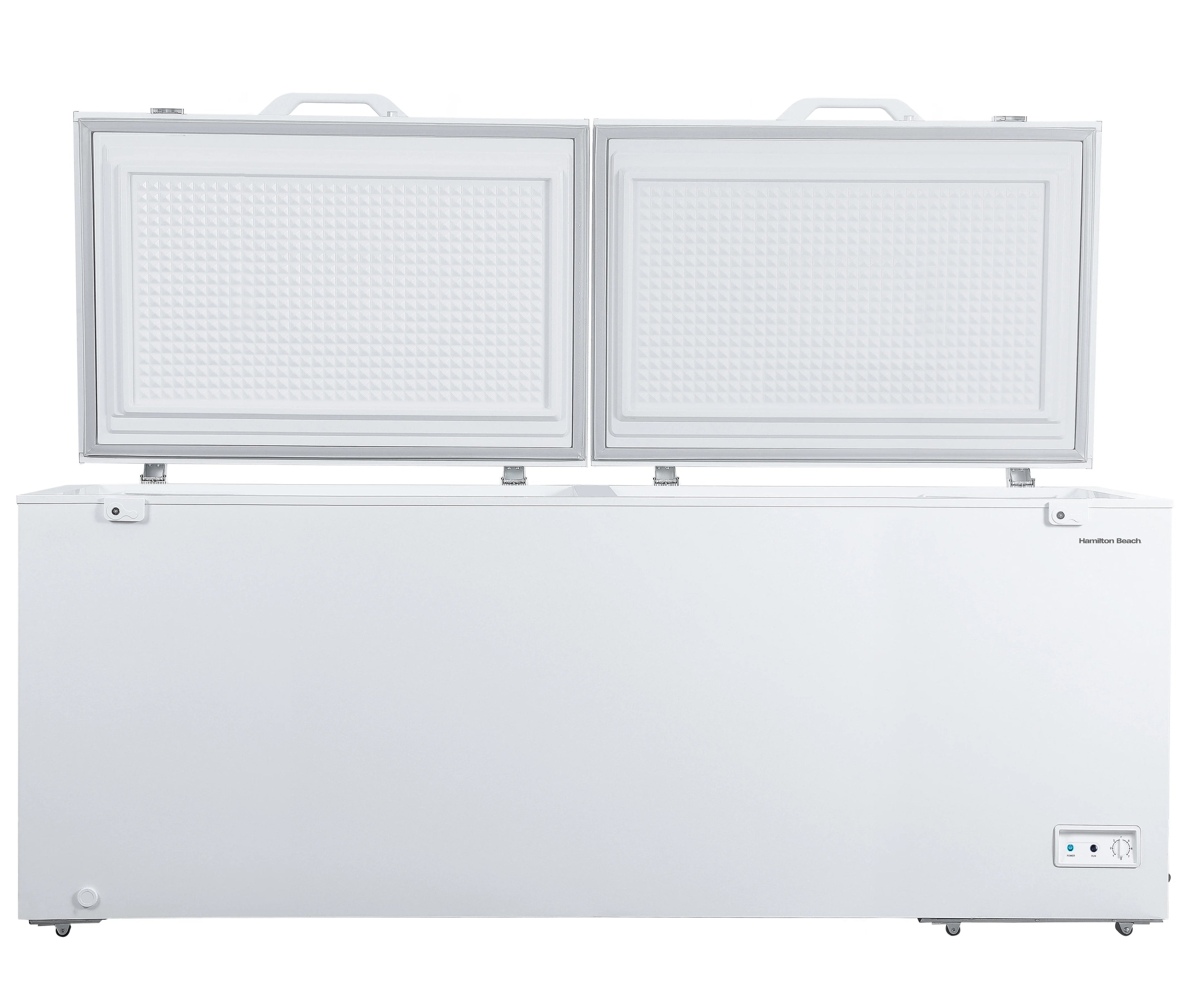 2025 Hamilton Beach 21 Cu. ft. Chest Freezer, Double Doors, HZ9212, White