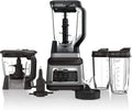 Mega Kitchen System 72 oz. Pitcher 8-Cup Food Processor 16 oz. Single Serve Cup 1500-Watt Black