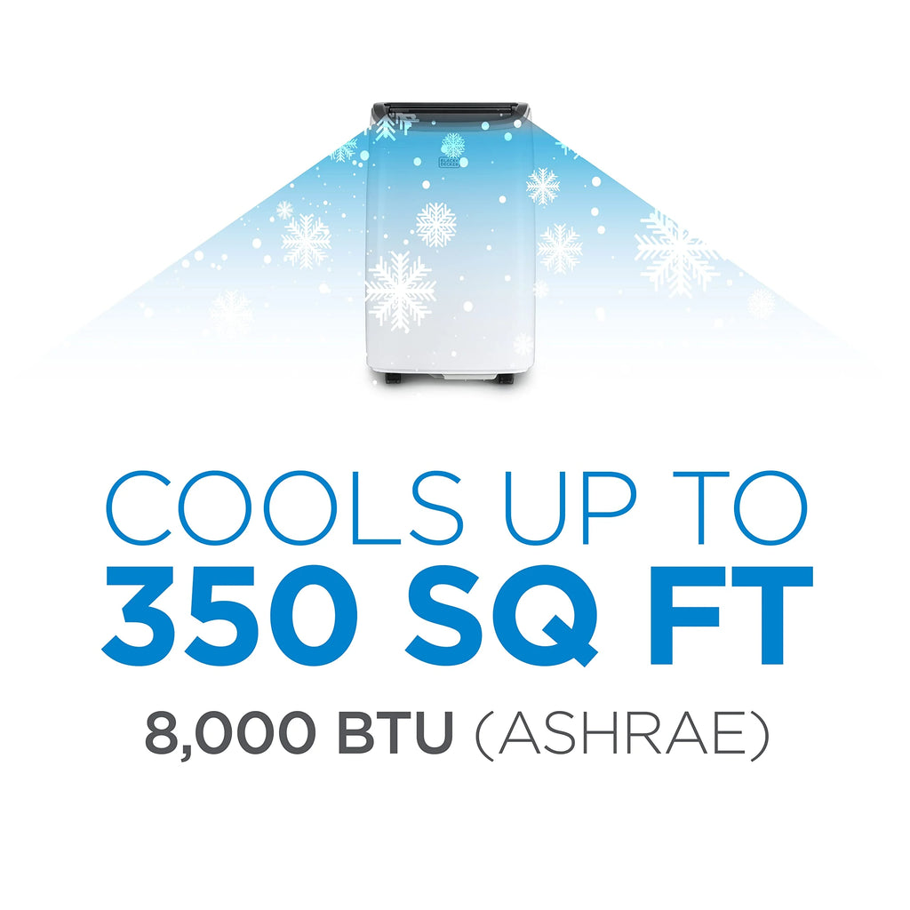 BLACK+DECKER 8000 BTU Portable Air Conditioner up to 350 Sq.Ft