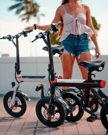 Jasion EB3 Electric Bike Adults 21mph, 500W Peak Motor, 270Wh Battery, Rear Suspension, 3 Levels Assist, 14&prime;&prime; Folding Ebike for Adults and Teens, Complies to UL2849