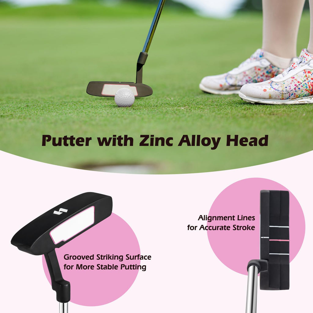 2025 Complete Golf Club Set for Women, 11 PCS Right Handed Golf Clubs with 460CC