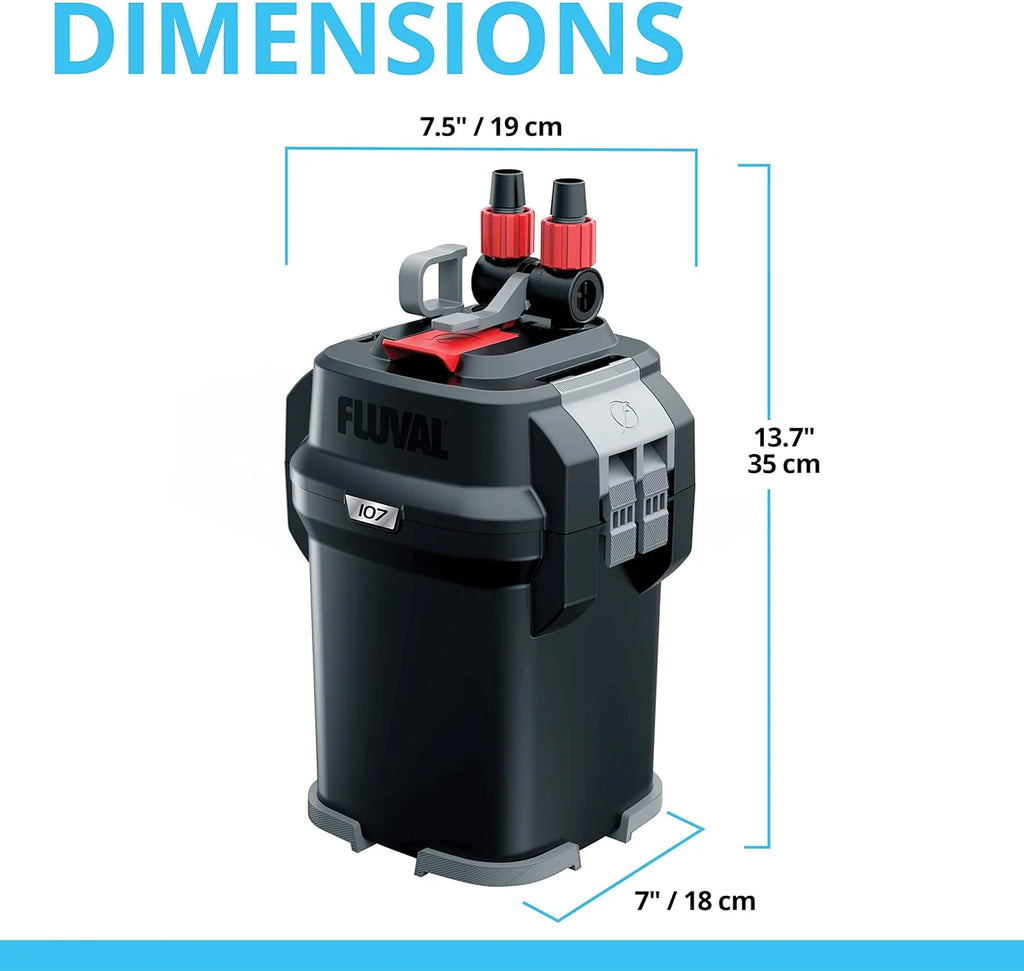 2025 407 Perfomance Canister Filter - for Aquariums Up to 100 Gallons - Aquarium Canister Filter