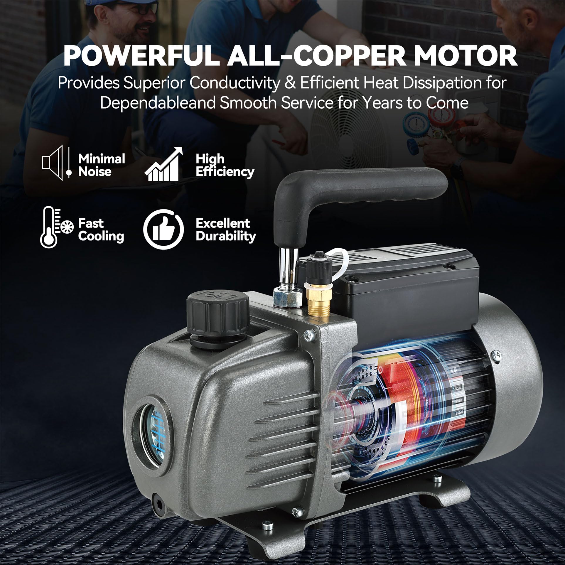 XtremepowerUS 3CFM 1/4 HP Vacuum Pump