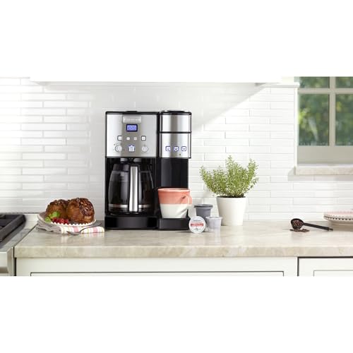 Cuisinart Single Serve   12 Cup Coffee Maker, Offers 3 Sizes: 6 Ounces, 8 Ounces and 10 Ounces, Stainless Steel, SS 15P1: Home &amp; Kitchen