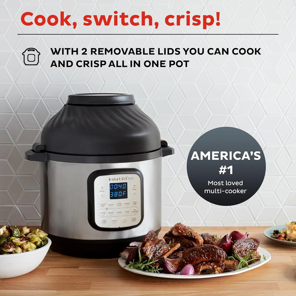 Instant Pot Duo 7-in-1 Electric Pressure Cooker, Slow Cooker, Rice Cooker, Steamer, Saut茅 Pan, Yogurt Maker, Warmer, and Sterilizer