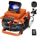 Sewer Inspection Camera, 100FT, DVR, Audio, 4.3" Screen