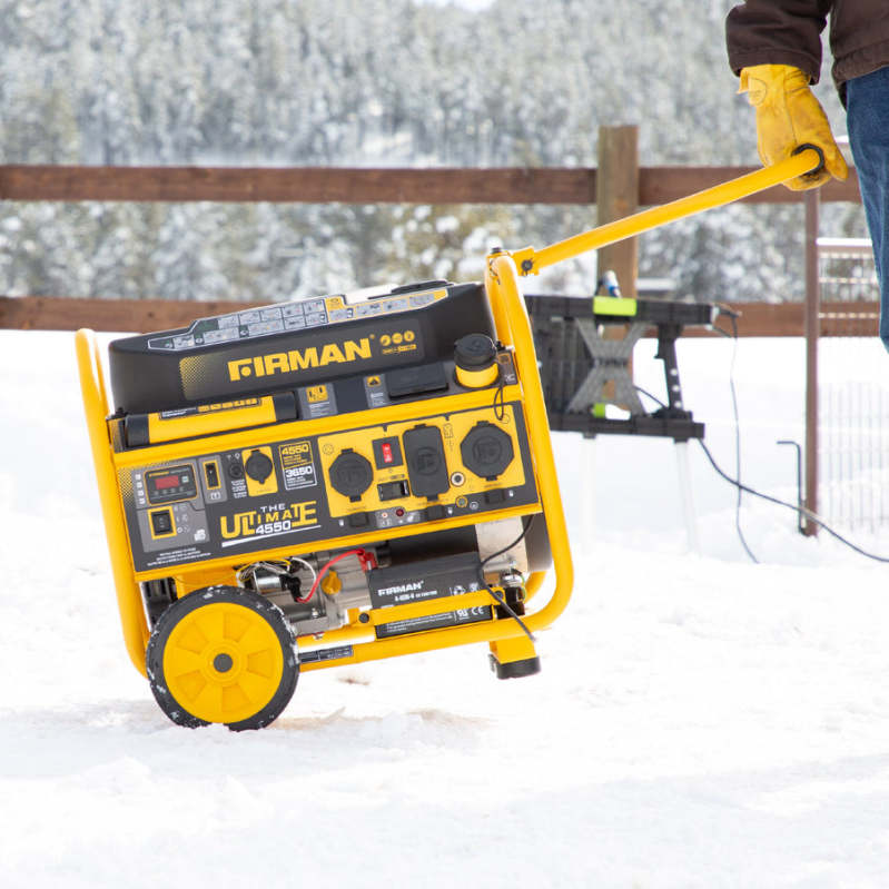 PORTABLE REMOTE START GAS GENERATOR 4550/3650 WATTS 30A 120/240V CARB AND CETL CERTIFIED WITH WHEEL KIT