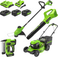 Greenworks 48V (24V x 2) 17" Cordless (Push) Lawn Mower (200+ Compatible Tools)
