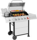 Royal Gourmet GA5401T 5-Burner Propane Gas Grill Sear Burner Side Burner Stainless Steel BBQ Grill