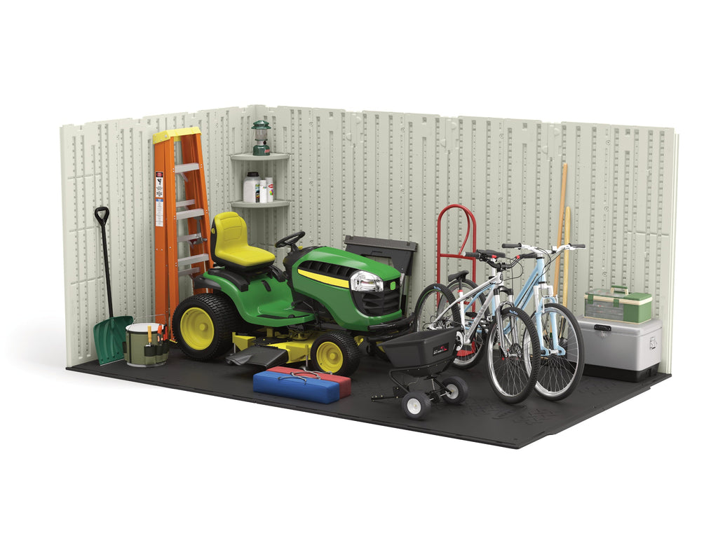 2025 Suncast 8 x 10 ft. Metal and Resin Storage Shed, Vanilla