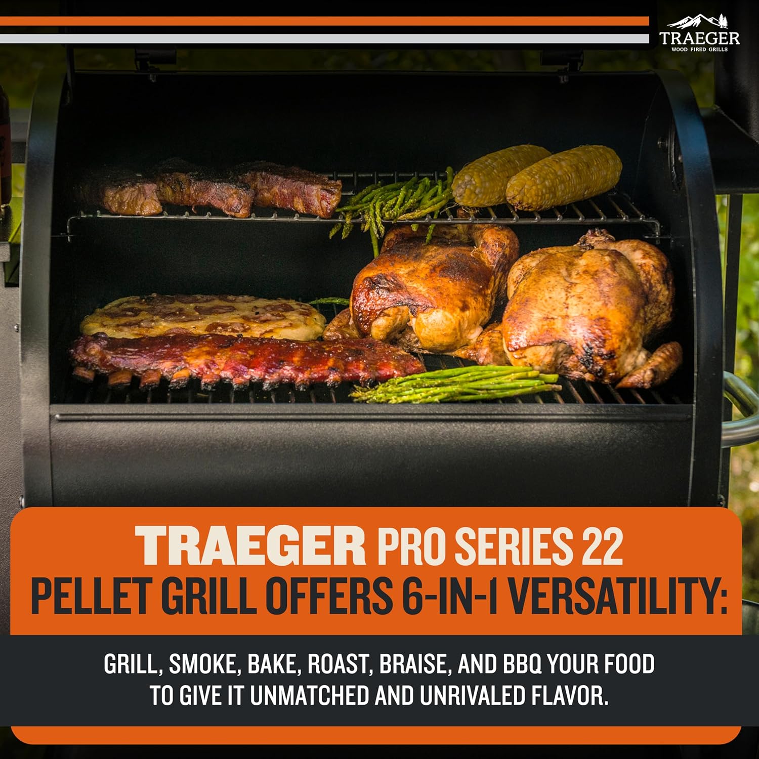 Grills Pro 22 Wood Pellet Grill & Smoker Combo