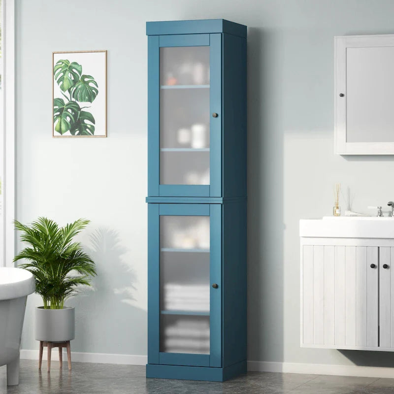 100% Solid Wood 16.5 Bathroom Cabinet with Optional Doors by Palace Imports