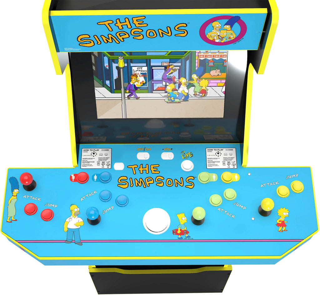 Arcade1Up &ndash; The Simpsons 30th Edition Arcade with Stool and Tin &ndash; Multi