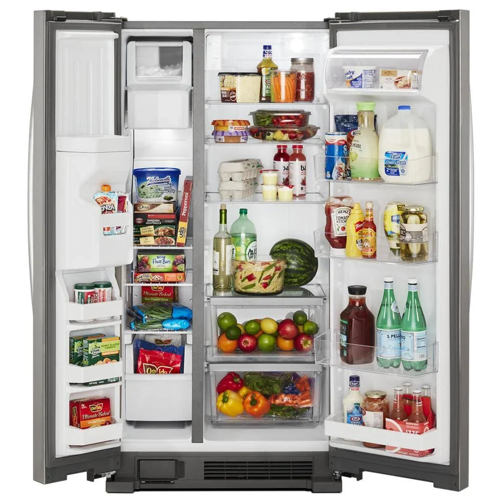 2025 36-Inch Wide Side-By-Side Refrigerator - 24 Cu. ft. Stainless Steel