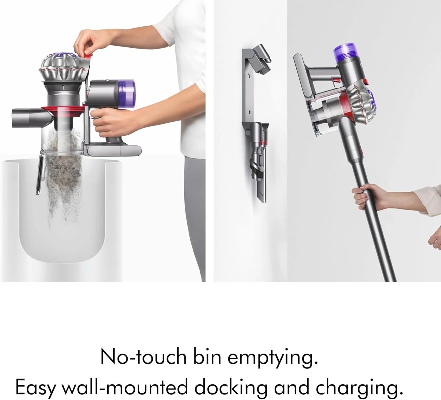 Dyson V8 Cordless Vacuum, Cleans Hard Floors and Carpets, Detangles, Converts to Handheld, 115AW, 2 Power Modes, Up to 40 Minutes鹿